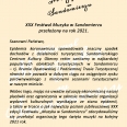 XXX Festiwal Muzyka w Sandomierzu przełożony na rok 2021