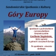 Spotkanie podróżnicze: Góry Europy